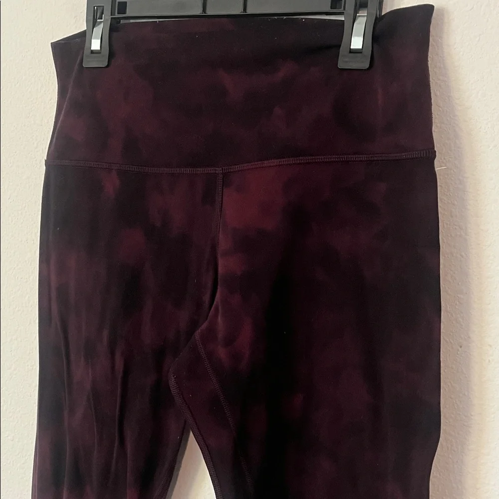 LULULEMON Align Burgundy Tie-Dye Leggings - Picture 3 of 4